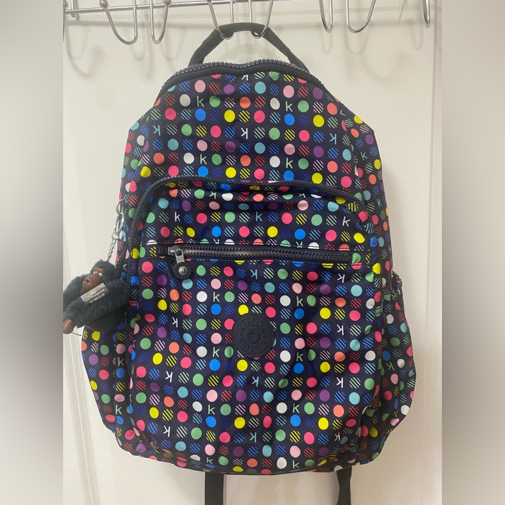 Kipling Multicolor Dot Backpack